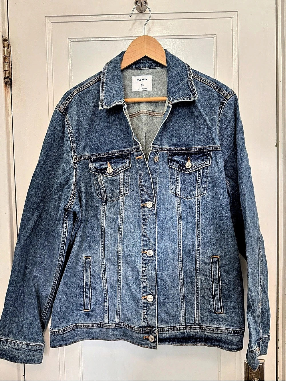 Old Navy Classic Denim Jacket Men's XXL Tall Blue